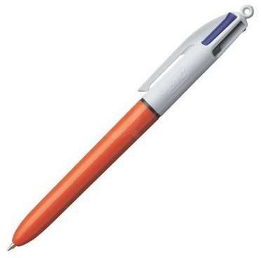 Stylo 4 couleurs - BIC Corps orange