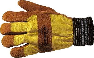 Gants docker cuir flanelle