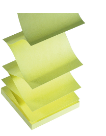 Notes à coller accordéon
