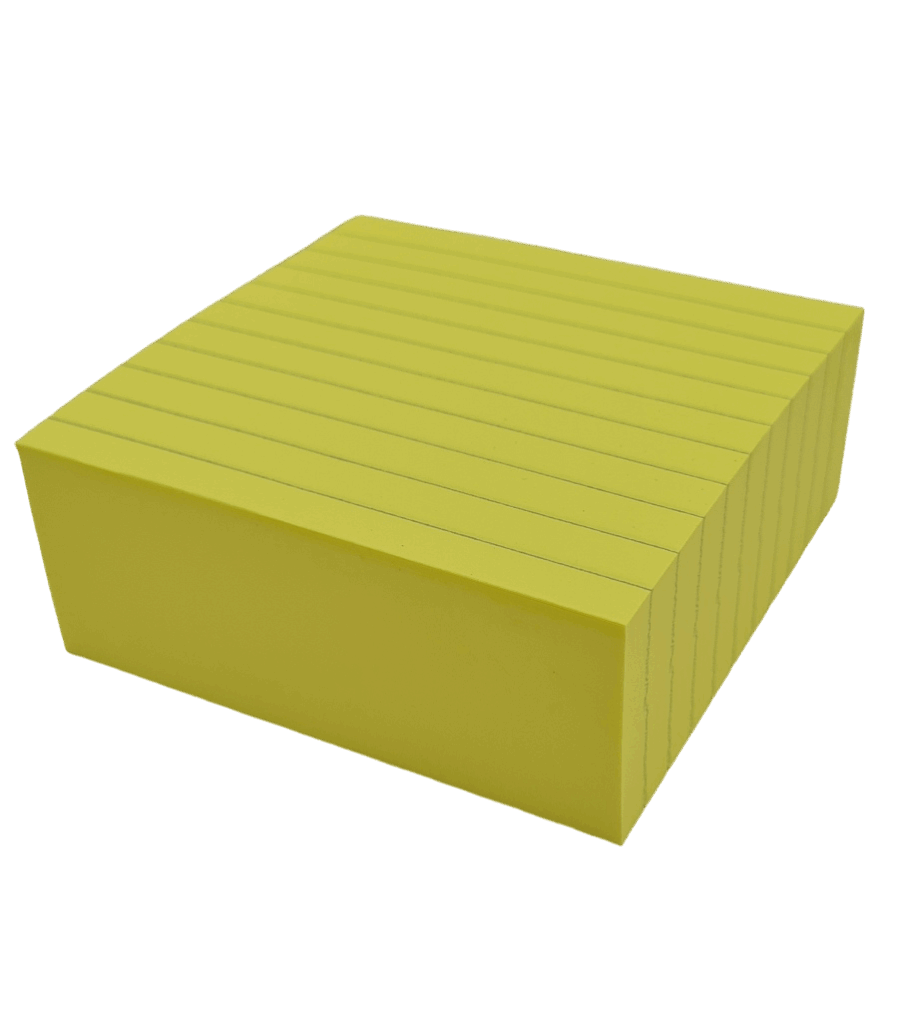 Bloc cube ligné