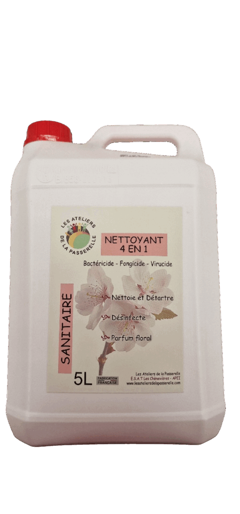 Bidon nettoyant surface sanitaire