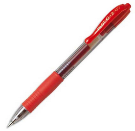 Stylo Pilot G-2 encre gel Rouge