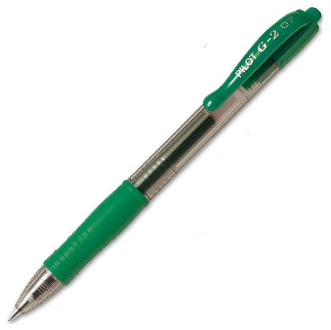 Stylo Pilot G-2 encre gel Vert
