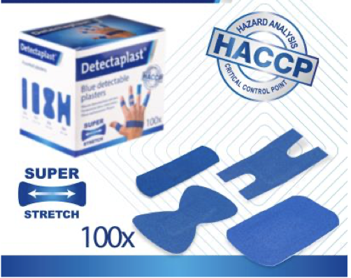 Boite 100 pansements Bleu détectable